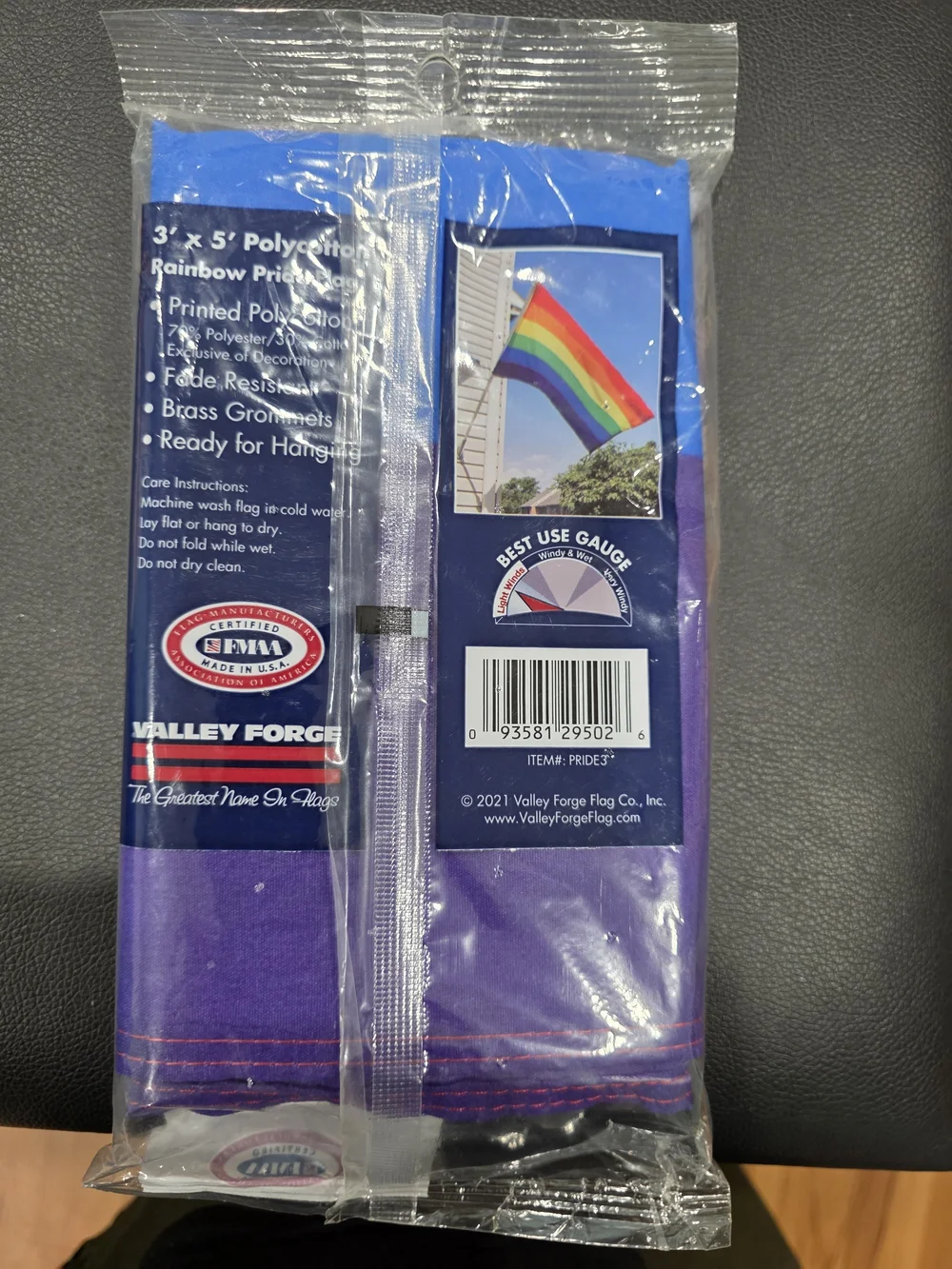 Valley Forge Rainbow Pride Flag 3' x 5'